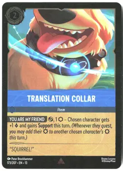 Disney Lorcana TCG Translation Collar 173/207 Rare Foil The First Chapter - Image 1