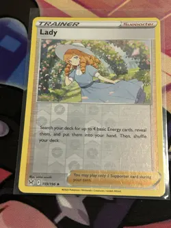Lady - 159/196 - Reverse Holo - Lost Origin - NM/M - Pokemon Card - Image 1