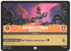Disney Lorcana TCG Rapunzel's Tower - Taken by the Vine 37/207 Uncommon Foil Att - Image 1