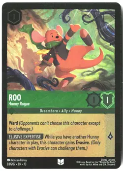 Disney Lorcana TCG Roo - Hunny Rogue 83/207 Uncommon Foil Attack Of The Vine - Image 1