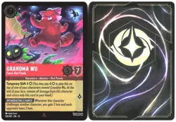 Disney Lorcana TCG Grandma Wu - Fierce Red Panda 120/207 rare Foil Attack Of The - Image 3
