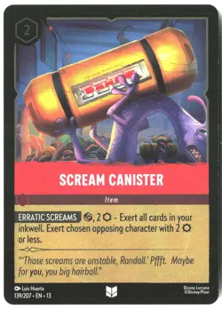 Disney Lorcana TCG Scream Canister 139/207 Uncommon Foil Attack Of The Vine - Image 1
