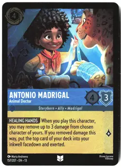 Disney Lorcana TCG Antonio Madrigal - Animal Doctor 157/207 Uncommon Foil Attack - Image 1