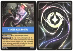 Disney Lorcana TCG Closet Door Portal 170/207 Super Rare Foil Attack Of The Vine - Image 3