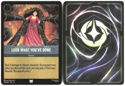 Disney Lorcana TCG Look What You've Done 200/207 Uncommon Foil Attack Of The Vin - Image 3