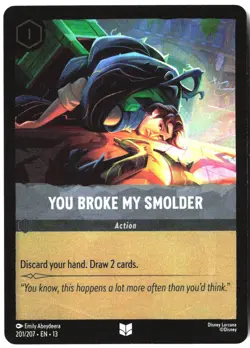 Disney Lorcana TCG You Broke My Smolder 201/207 Uncommon Foil Attack Of The Vine - Image 1