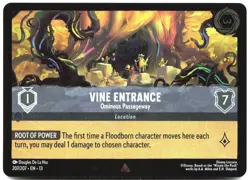 Disney Lorcana TCG Vine Entrance - Ominous Passageway 207/207 Rare Foil Attack O - Image 1