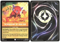 Disney Lorcana TCG I'M NEVER NOT BY YOUR SIDE 33/207 Uncommon Foil Attack Of The - Image 3