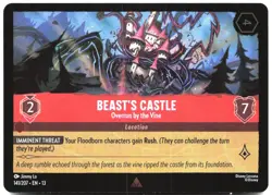 Disney Lorcana TCG Beast's Castle - Overrun by the Vine 141/207 Rare Foil Attack - Image 1