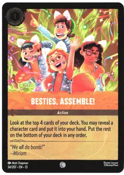 Disney Lorcana TCG Besties, Assemble! 34/207 Common Foil Attack Of The Vine - Image 1