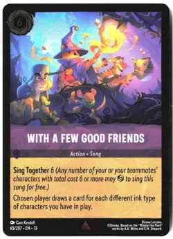 Disney Lorcana TCG With a Few Good Friends 65/207 Uncommon Foil Attack Of The Vi - Image 1