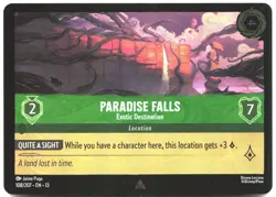 Disney Lorcana TCG Paradise Falls - Exotic Destination 108/207 Common Foil Attac - Image 1