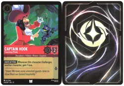 Disney Lorcana TCG Captain Hook - Conniving Pirate 130/207 Uncommon Foil Attack - Image 3