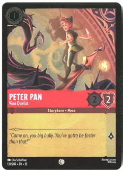 Disney Lorcana TCG Peter Pan - Vine Duelist 131/207 Common Foil Attack Of The Vi - Image 1