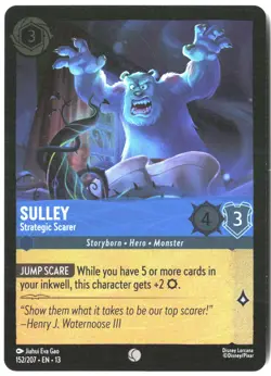 Disney Lorcana TCG Sulley - Strategic Scarer 152/207 Common Foil Attack Of The V - Image 1