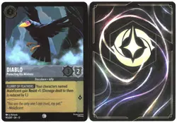 Disney Lorcana TCG Diablo - Protecting His Mistress 193/207 Common Foil Attack O - Image 3