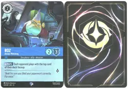 Disney Lorcana TCG Roz - Always Watching 221/207 Enchanted Foil Attack Of The Vi - Image 3
