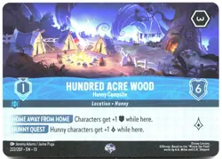 Disney Lorcana TCG Hundred Acre Wood - Hunny Campsite 222/207 Epic Foil Attack O - Image 1