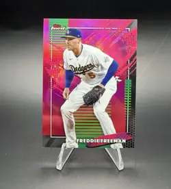 2026 Topps Finest Freddie Freeman Dodgers Rare Refractor #229 052/250 - Image 1
