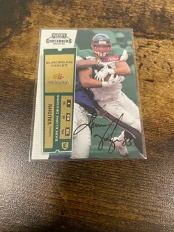 2000 Playoff Contenders Damian Vaughn Rookie Auto Barcelona Dragons #179 - Image 1