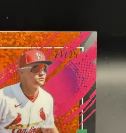 2026 Topps Finest JJ Wetherholt Rare Orange Mini Diamond Refractor /25 - #269 RC - Image 2