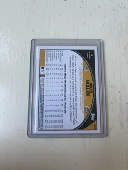 2009 Topps Brian Bixler #293 Platinum 1/1 Pittsburgh Pirates Rare - Image 2