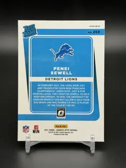 Penei Sewell 2021 Donruss Optic Freedom Rated Rookie SSP Case Hit RARE - Image 2
