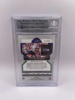 Steve Largent Signed 2020 Panini Prizm #51 Snakeskin SSP Beckett Auto RARE - Image 2