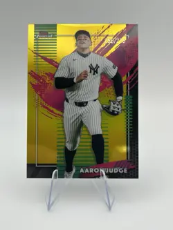 2026 Topps Finest #299 Aaron Judge Rare Yellow Refractor #191/275 (RC) - Image 1