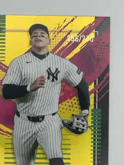 2026 Topps Finest #299 Aaron Judge Rare Yellow Refractor #191/275 (RC) - Image 4