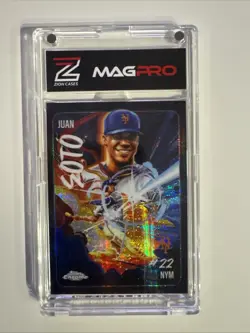 2026 Topps Chrome Baseball -#UV-4 Juan Soto Rare Ultra Violet SSP - Mets - Image 1