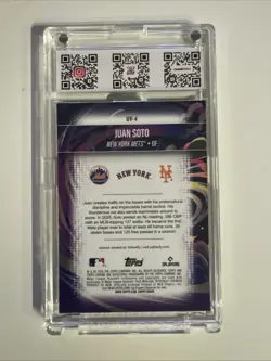 2026 Topps Chrome Baseball -#UV-4 Juan Soto Rare Ultra Violet SSP - Mets - Image 2