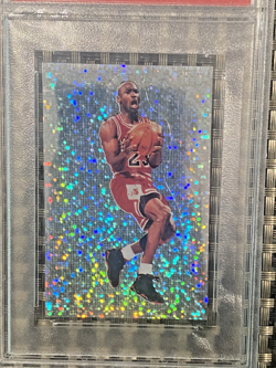 1992 Panini Sticker Michael Jordan Foil #102 PSA 8 Chicago Bulls EXTREMELY RARE - Image 2