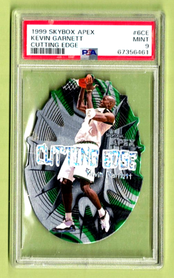 Kevin Garnett 1999 Skybox Apex Cutting Edge Die-Cut #6CE PSA 9 Mint SL146 - Image 1