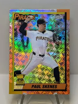 2025 Topps Chrome Logofractor Paul Skenes 1990 Rookie Cup #90CB-13 Pirates ⚾ - Image 1