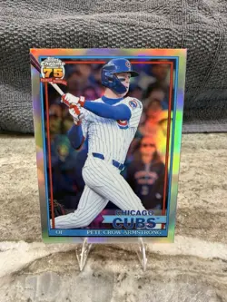 2026 Topps Chrome Update Pete Crow-Armstrong 1991 Design Refractor MVP BUYBACK - Image 1