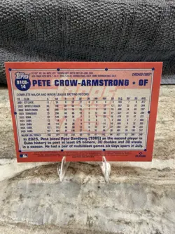 2026 Topps Chrome Update Pete Crow-Armstrong 1991 Design Refractor MVP BUYBACK - Image 2