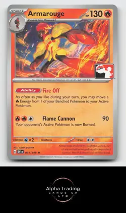 Armarouge 041/198 Rare Prize Pack Series Cards Pokemon Lightly Played - Image 1