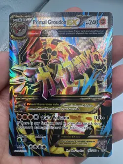 Primal Groudon EX Full Art Ultra Rare Card Ancient Origins 151/160 NM - Image 1