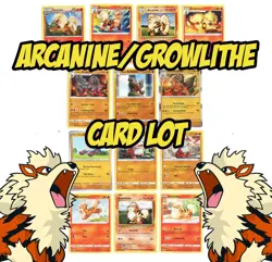 Arcanine & Growlithe x13 Card Lot - Pokemon Set - Hisuian Next Destines 13/99 - Image 1