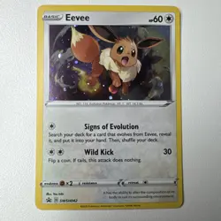 Pokemon TCG Eevee SWSH042 SWSH: Sword & Shield Promo Cards Holo NM - Image 1