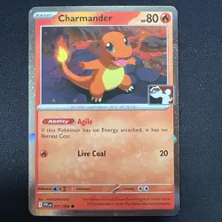 Charmander Pokemon Prize Pack Series 9 Promo Pokemon Card NM 011/094 - Image 1