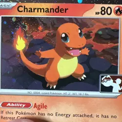 Charmander Pokemon Prize Pack Series 9 Promo Pokemon Card NM 011/094 - Image 2