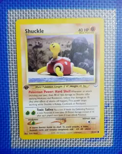 Pokemon TCG Shuckle Neo Revelation Card PSA 7 1st Edition Common Card 51/64 - Image 1