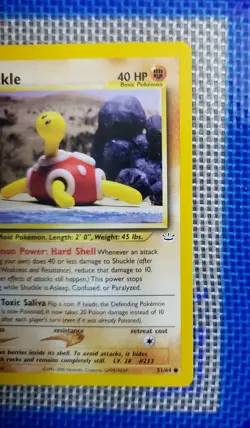 Pokemon TCG Shuckle Neo Revelation Card PSA 7 1st Edition Common Card 51/64 - Image 4
