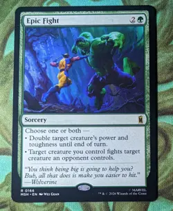 x1 NM - Epic Fight (0166) Marvel Super Heroes - Image 1