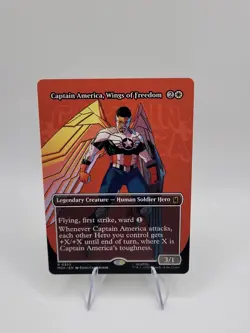 Captain America, Wings of Freedom (Borderless) Marvel Super Heroes Regular - Image 1