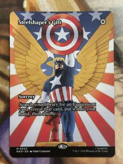 Steelshaper's Gift (Borderless) #0050 MTG Marvel Universe Eternal Regular - NM - Image 1