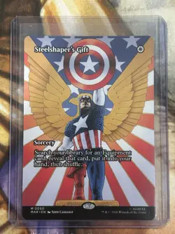 Steelshaper's Gift (Borderless) #0050 MTG Marvel Universe Eternal Regular - NM - Image 3