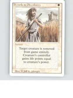 Swords to Plowshares Uncommon Revised Edition Lightly played b3-723 - Image 1